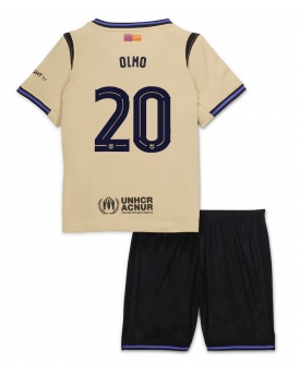 Billige Fotballdrakt Barcelona Dani Olmo #20 Replika Bortedraktsett Barn 2025-26 Kortermet (med bukser)